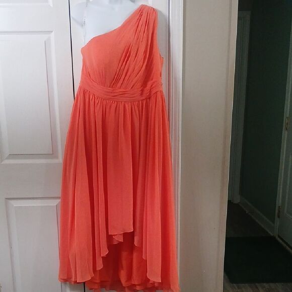 Azazie  ta color hi low formal prom party dress  SZ 38" chest 38" waist - Picture 1 of 8